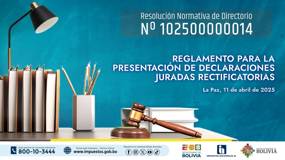 Adiós al Papel: Bolivia Impulsa la Digitalización Obligatoria de Declaraciones Juradas Rectificatorias