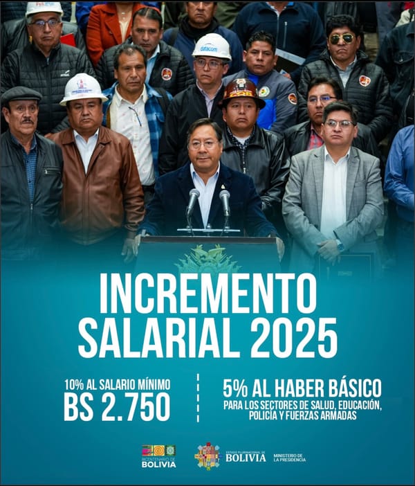 Incremento Salarial en Bolivia: Gobierno y COB Acuerdan 10% de Aumento al Salario Mínimo en Medio de Críticas Empresariales